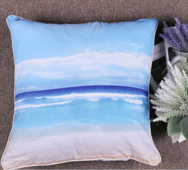 Blue Beach Bedding Set