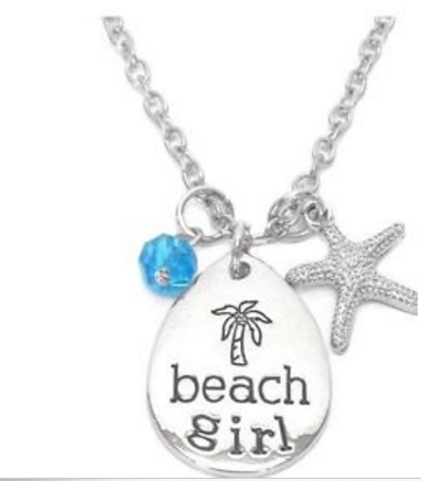 Beach Girl & Starfish Necklace