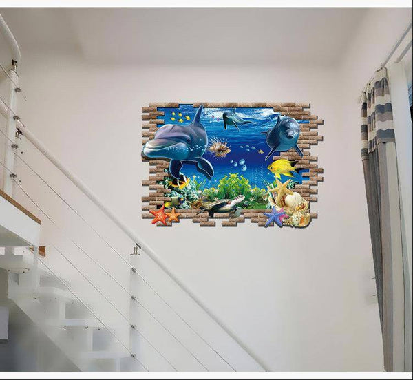 3D Removable Underwater World Wall Art Stickers - Simply Adore
