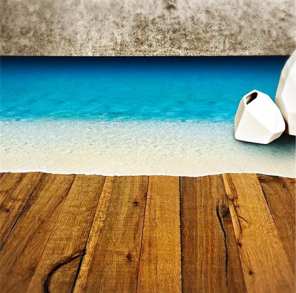 3D beach floor stickers - Simply Adore