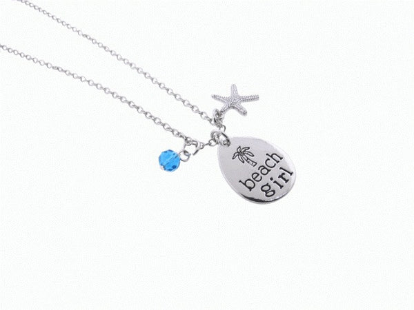 Beach Girl & Starfish Necklace