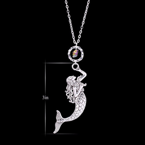 Natural Rainbow Mermaid Necklace