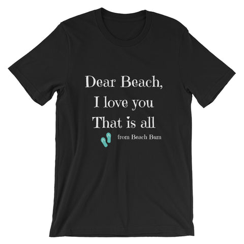Beach I Love You Unisex T-Shirt