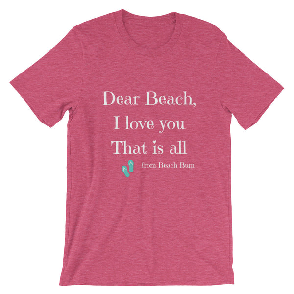 Beach I Love You Unisex T-Shirt