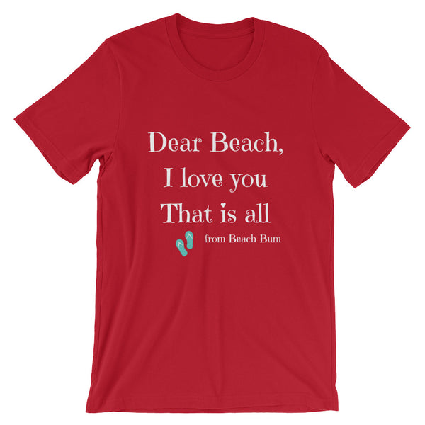 Beach I Love You Unisex T-Shirt