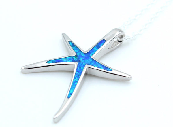 Blue Opal Sea Star Necklace