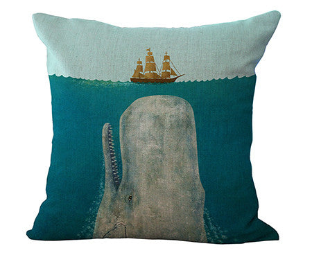 Blue Sea Series Cushion Cover
