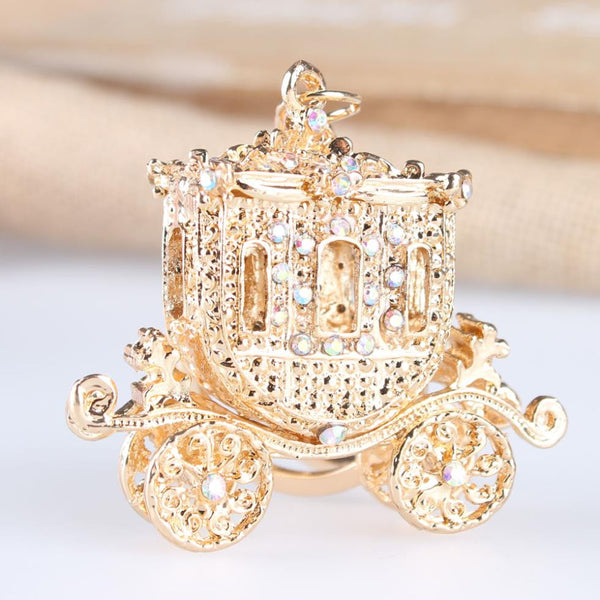 Wedding Royal Carriage Crystal Keychain