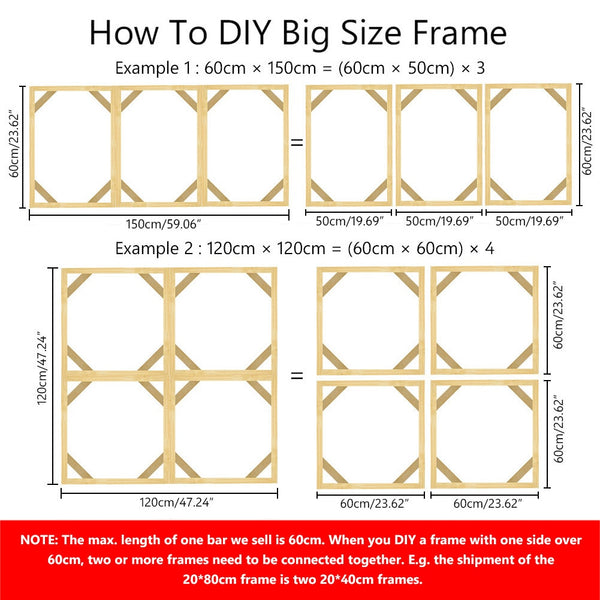 DIY Wooden Frame For Canvas (for Sunset Beach Canvas Series)