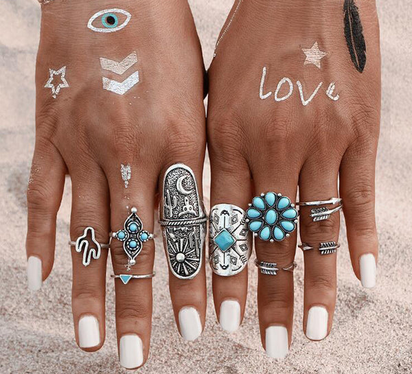 Bohemian Beach Rings (9PCS/Set)