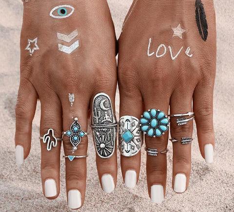 Bohemian Beach Rings (9PCS/Set)