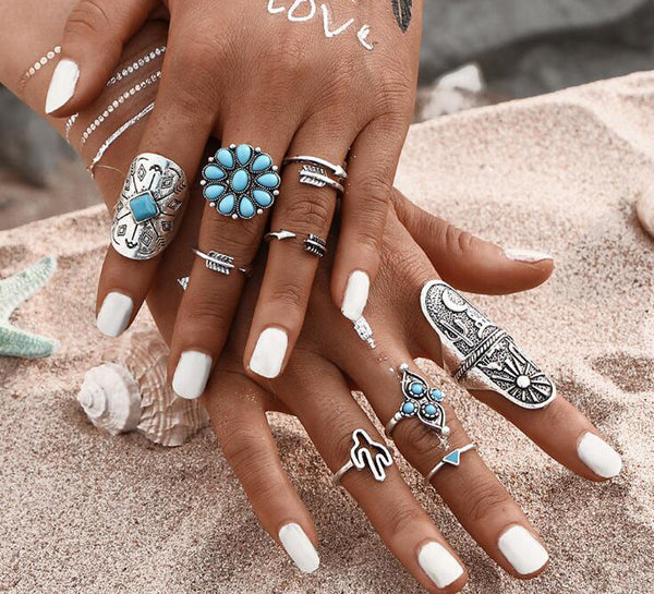 Bohemian Beach Rings (9PCS/Set)