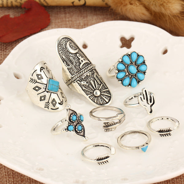 Bohemian Beach Rings (9PCS/Set)