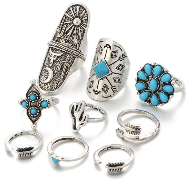 Bohemian Beach Rings (9PCS/Set)