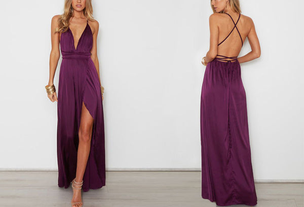 Elegant Satin Long Dress