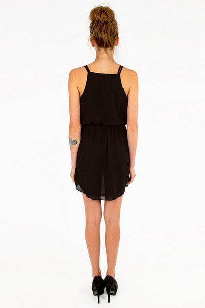 Causal Chiffion V neck Sleeveless Dress