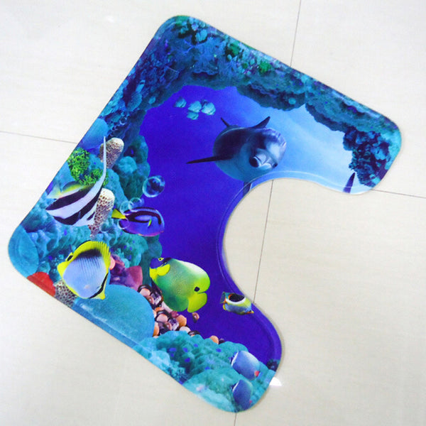 Blue Ocean Bathroom Pedestal Set