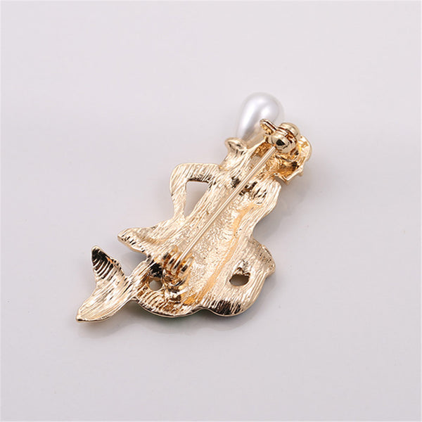 Glaze Mermaid Brooch