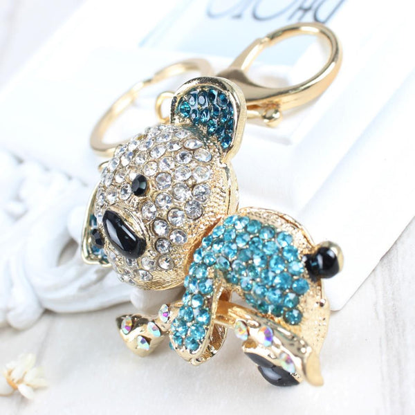Cute Koala Crystal Keychain