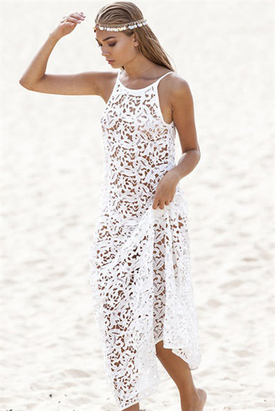 Bohemian Hippie Lace Beach Dress