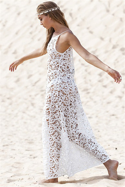 Bohemian Hippie Lace Beach Dress