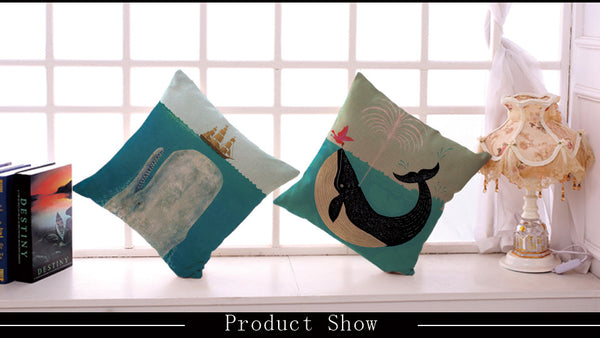 Blue Sea Series Cushion Cover