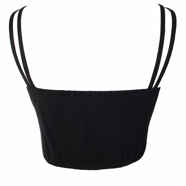 Cut Out Cross Cropped Top