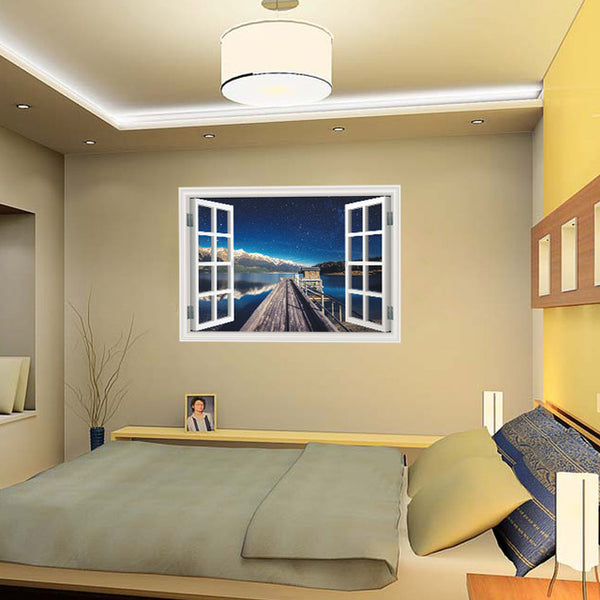 Beach Sea 3D Window Wall Sticker (20 Styles)