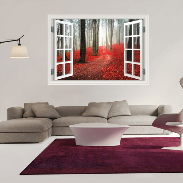 Beach Sea 3D Window Wall Sticker (20 Styles)