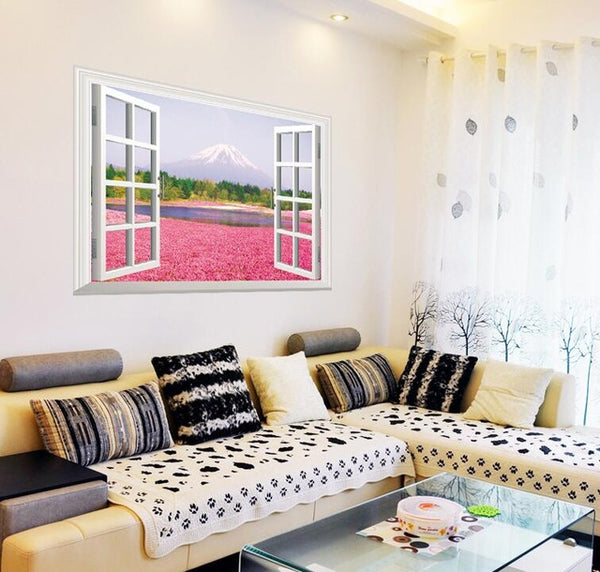 Beach Sea 3D Window Wall Sticker (20 Styles)