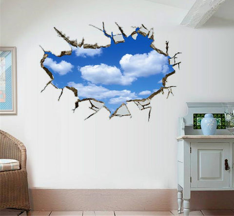 3D Sky & Clouds Sticker