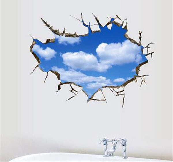 3D Sky & Clouds Sticker