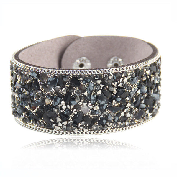Beach Stone Leather Bracelet