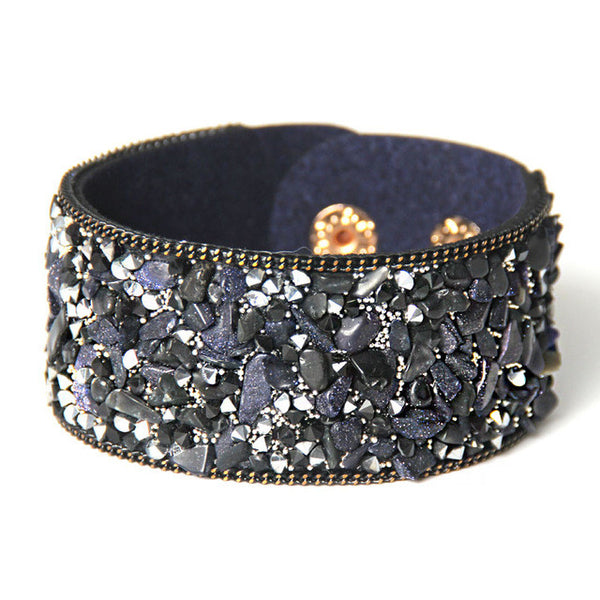Beach Stone Leather Bracelet