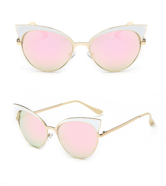 Vintage Cat Eye Retro Big Beach Sunglasses