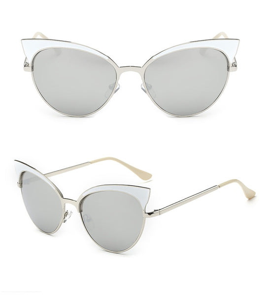 Vintage Cat Eye Retro Big Beach Sunglasses