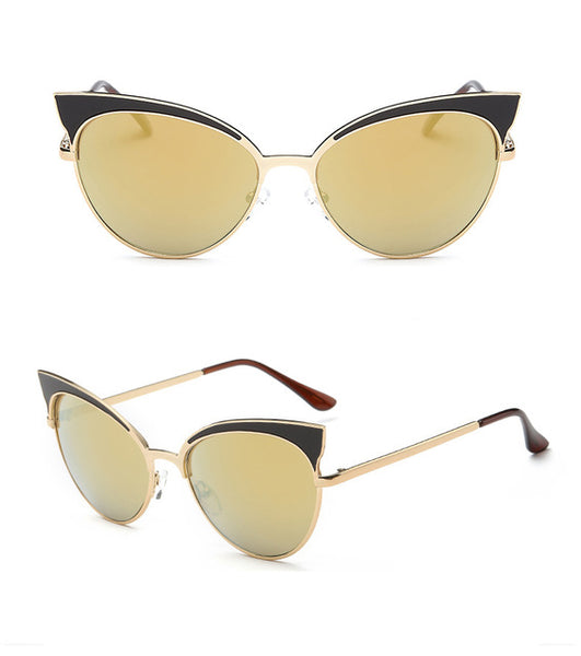 Vintage Cat Eye Retro Big Beach Sunglasses