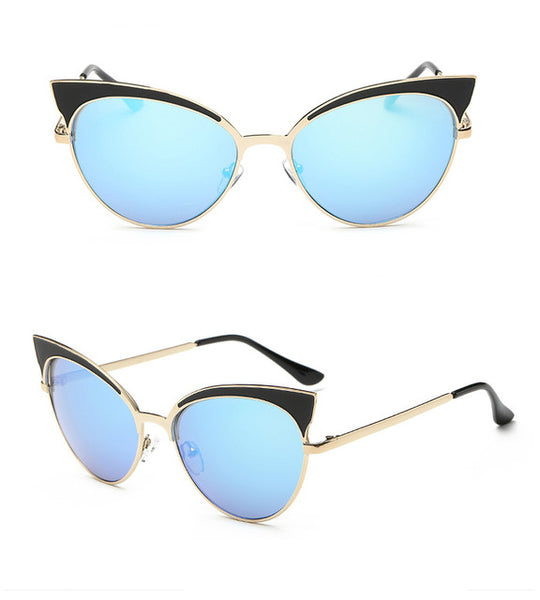 Vintage Cat Eye Retro Big Beach Sunglasses
