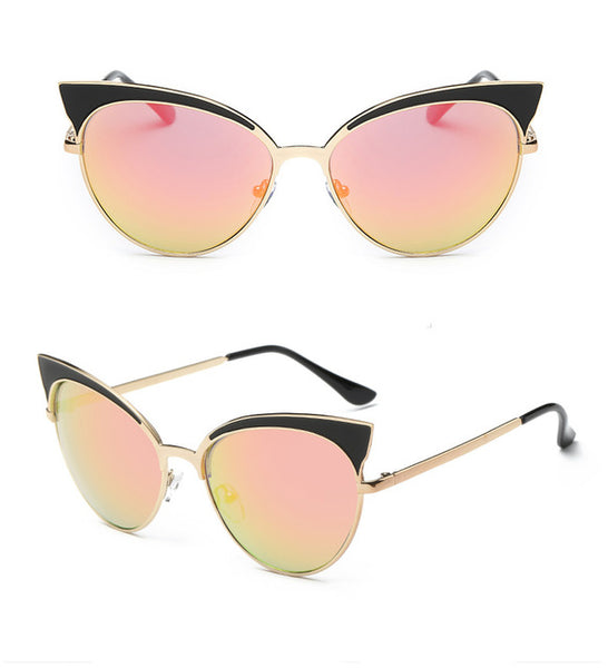Vintage Cat Eye Retro Big Beach Sunglasses