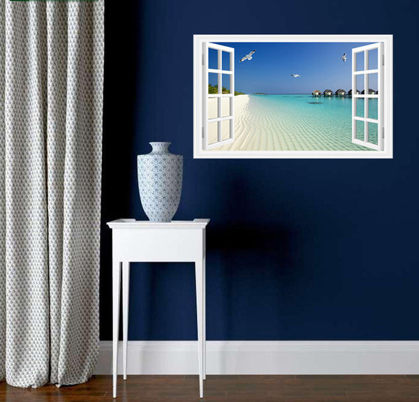 Blue Ocean & Beach Sticker