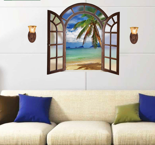 Coconut Tree Beach Sticker
