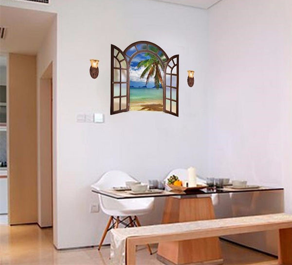 Coconut Tree Beach Sticker
