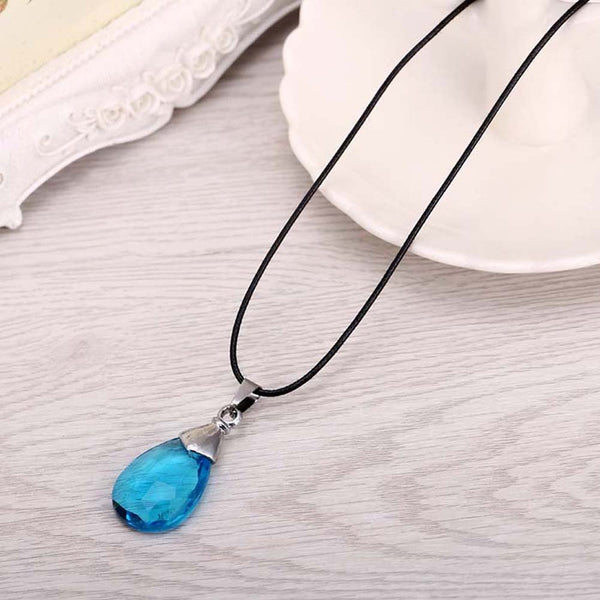 Blue Ocean Drop Crystal Necklace