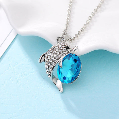 Dolphin Crystal Necklace - Style 1