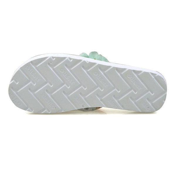Bohemia Flowers Beach Flip Flops
