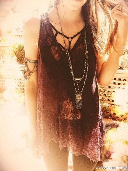 Cut Out Cross Cropped Top