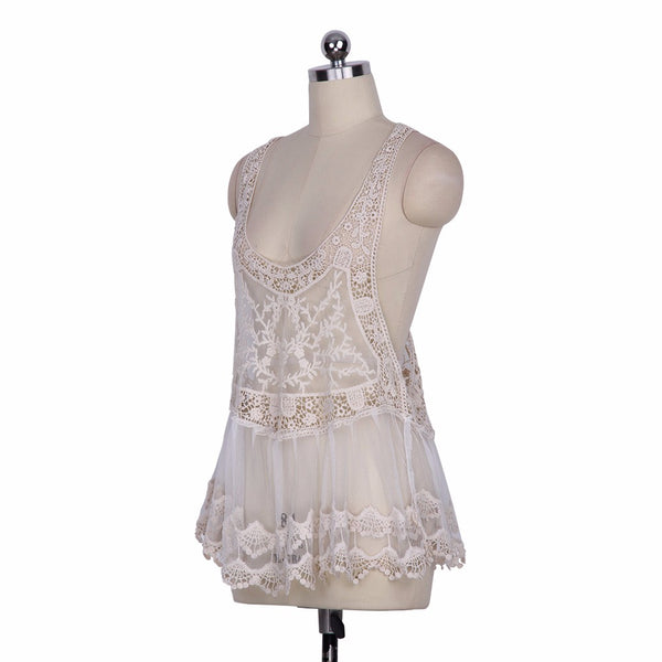Hollow Out Crochet Sexy Cover Up