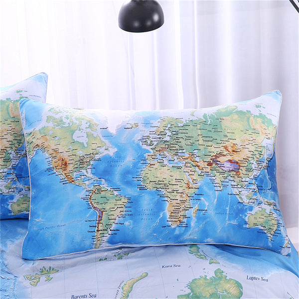 World Map Bedding Set