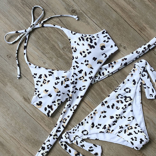 Sexy Cross Bandage Bikini Set