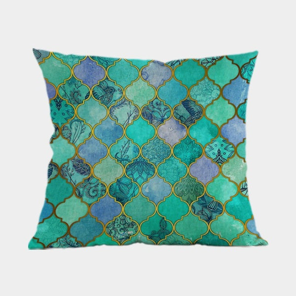 Colorful Geometric Cushion Cover